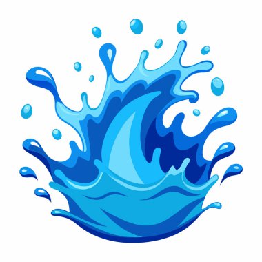 beyaz arka planda su sıçratma izole