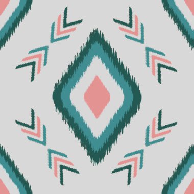 Ikat pattern, Thai silk design for clothing, background, fabric, textile. clipart