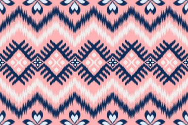 Ikat desenli, Tayland sanat tasarımı, Ikat Süsleme tarzı, Ikat Yazdırma. Soyut geometrik desensiz arka plan geleneksel giyim, kumaş, tekstil, moda etiği.