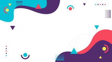 soyut geometrik arkaplan retro rengi