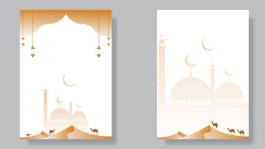 Ramazan Kareem için İslami poster tasarımı, İslami Yeni Yıl, ei Mübarek, vs..