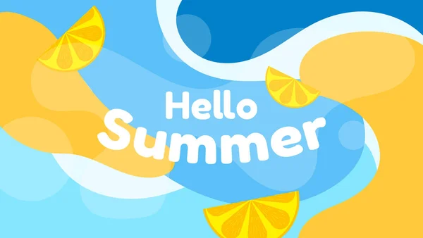 Hello Summer Background Abstract Background — Stock Vector