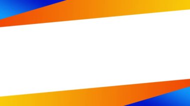 Başlık videosu, giriş videosu, sunum vs. için soyut mavi ve turuncu arkaplan animasyonu.