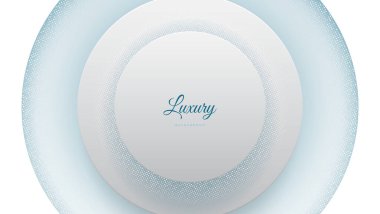 Işıltılı veya arızalı soyut beyaz dairesel arkaplan