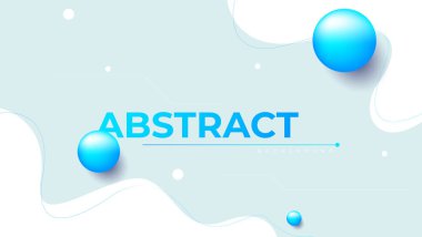 abstract white blue fluid background. geometric composition wallpaper. vector illustration clipart
