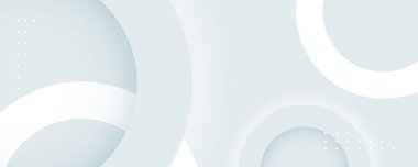 Beyaz ve gri daireler kompozisyon arka planı. afiş, sunum, poster, kapak için harika.