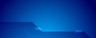 Koyu ve açık mavi arkaplanda geometrik şekiller zarafet ekler. Fütürist afiş tasarımı. Teknoloji geçmişi ya da grafik elementler için mükemmel.