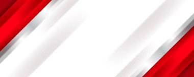 Çapraz çizgili kırmızı ve beyaz afiş. Şirket tasarımı için harika.