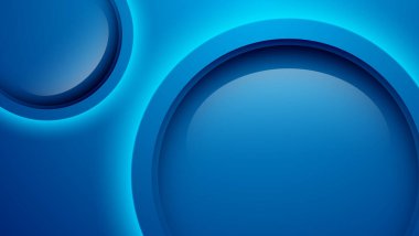 mavi parlak daireler ışık ile soyut arkaplan