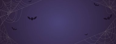 Örümcek ağları ve yarasalarla cadılar bayramı geçmişi ürkütücü parti davetiyeleri, sosyal medya paylaşımları ve Cadılar Bayramı temalı tasarımlar için uygundur..