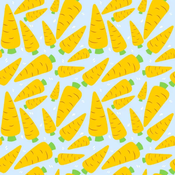 Havuç vektörsüz desen, besin arkaplanı. Düz sebze.