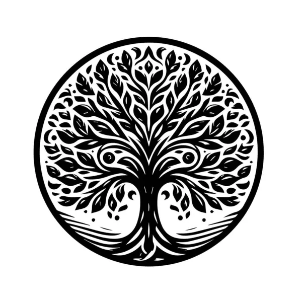 ağaç logosu vektör illüstrasyon şirketi zarif modern