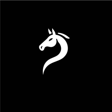 at logosu siluet simgesi resmi ayrıntılı