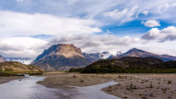 Piękny Krajobraz Patagonii Andów Pasma Górskiego Jezior Bariloche Argentyna Wysokiej — Zdjęcie stockowe
