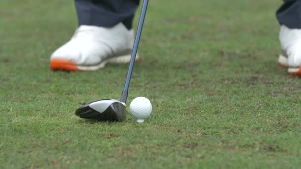 Jakarta Indonesië Juni 2023 Close Van Stick Slaan Golfbal — Stockvideo