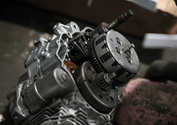 Motor Kovu Automobilový Motor — Stock fotografie