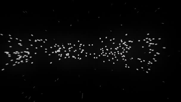 第二轮文字动画 阿尔法频道 4K分辨率 — 图库视频影像