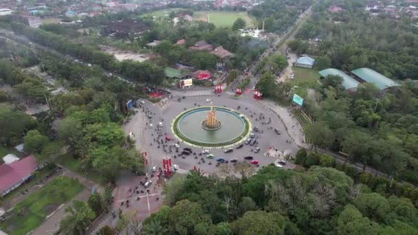 Pontianak West Kalimantan Indonésie Sept 2023 Digulis Park Monument Bambou — Video