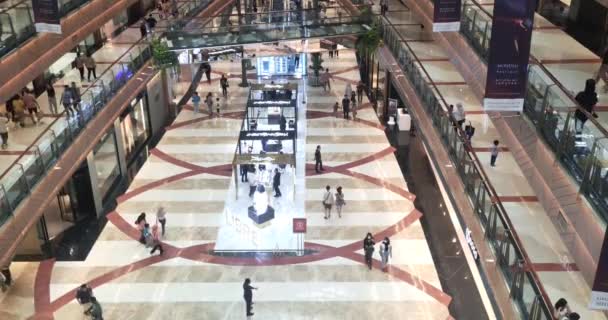 Jakarta Indonesien Okt 2023 Folkmassor Besökare Pondok Indah Mall Jakarta — Stockvideo