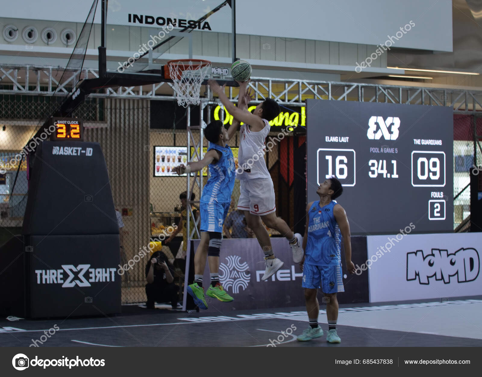 Jakarta Indonesia Nov 2023 Basketball Game Mall – Stock Editorial Photo