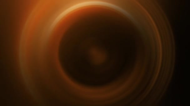 Abstrato Lindo Brilho Radial Dourado Circle Loop Hipnótico Misterioso Energia — Vídeo de Stock