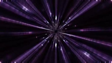 Soyut döngü pembe parlak ışık çizgileri hareket ve tünelde aydınlatılmış ışık efekti. Fütüristik arka plan, ultra dijital parlayan çizgiler, lazer ışınları, ışık hızı