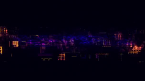 Анімація Новин Нормальне Світіння Текстового Цифрового Ефекту Кінематографічна Назва Фону — стокове відео