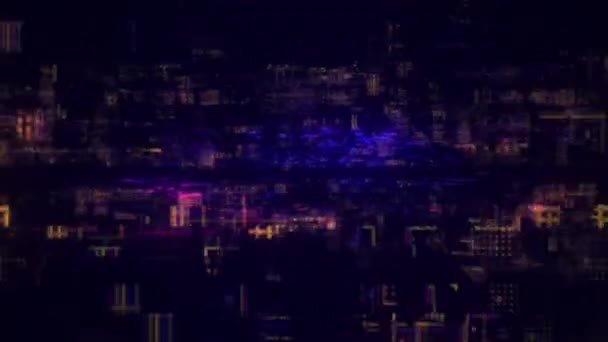 Internet Thing Glow Glitch Text Digital Effect Cinematic Title Background — 비디오