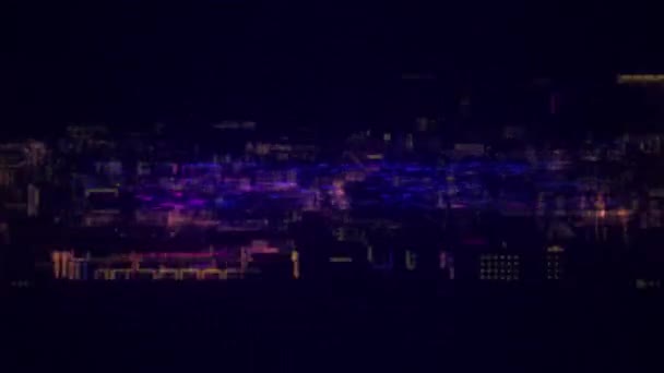 Animación Subscribe Glow Glitch Text Digital Effect Cinematic Title Background — Vídeos de Stock