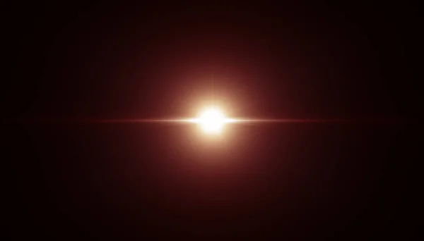 Ilustrace Objektiv Světlice Světlo Černém Pozadí Optická Světlice Vykreslovací Efekt — Stock fotografie