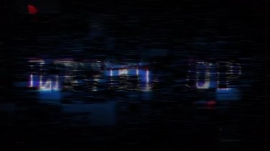 Level Up  glitch neon text effect with silver flash flickering light loop cinematic title animationn backgroud 4K 3D isolated seamless loop Level Up glitch text effect 