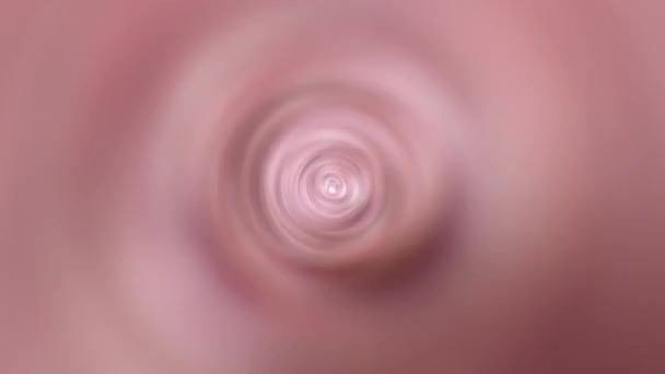 Abstract Loop Hypnotic Pink Gold Blurred Radial Circle Ring Rotation — Stockvideo
