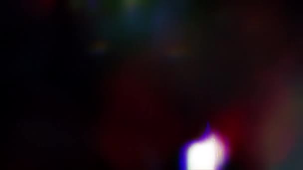 Loop Abstract Multicolored Optical Flare Light Leak Blurred Gradient Loop — Stok video