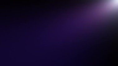 Loop of top right orange blue optical shine lens flares light on dark blue purple background. 4K beautiful white spotlight effects moving on top right. 