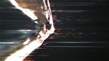 Nois efektli animasyon hatası kelimesi sinematik başlık soyut arkaplanı ile hazır mısınız?