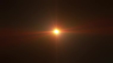 Abstract loop center gold orange optical shine light lens flares flickering rotation animation background. 4K seamless loop dynamic kinetic bright star light rays effect. Star light streaks.
