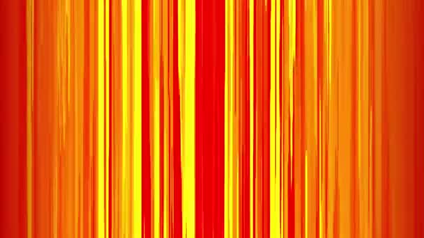 Animation Loop Yellow Orange Red Light Flickering Vertical Speed Lines — Stock Video