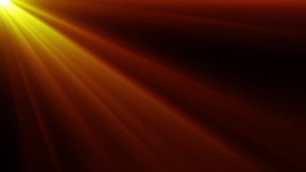 Верхний Левый Светящийся Желтый Оранжевый Факел Светит Светом Абстрактного Фона — стоковое видео
