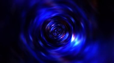 Abstract loop science technology grunge dark blue red space cloud Tunnel Wormhole background. Space travel through a worm hole time tunnel. 4K 3D Seamless loop. Infinite cyber technology vortex spiral flows 
