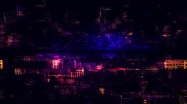 Yakında gelecek metin efekti sinematik karavan başlığı arka planında dijital bilim-kurgu yüksek teknoloji konseptiyle. 4K 3D kusursuz döngü bilim fütüristik teknoloji video kapağı.