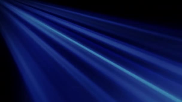 Laço Sem Costura Brilho Brilho Óptico Azul Raios Luz Animação — Vídeo de Stock