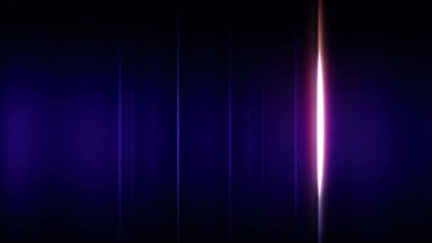Loop Glow Vertical Laser Light Dark Blue Lines Animation Abstract — Stock Video