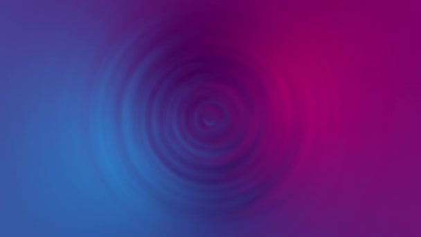 Loop Gloeien Neon Blauw Roze Radiale Glans Licht Wazig Gradiënt — Stockvideo