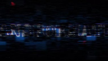 Dönüşüm metninin animasyon metni mavi neon metin efekti ile gümüş yanıp sönen ışık döngüsü sinematik başlık animasyonu 4K 3D izole edilmiş transformasyonsuz döngü metin efekti elementi