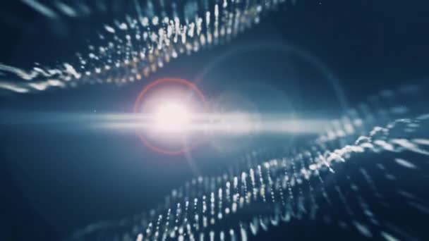 Internet Des Objets Texte Abstrait Science Technologie Futuriste Titre Cinématographique — Video