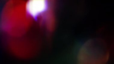 Proje ekranı kaplaması için soyut renkli optik ışık sızıntısı hareket arkaplanı döngüsü. Yaratıcı, gizemli ışık sızıntısı elementi için animasyon kavramı