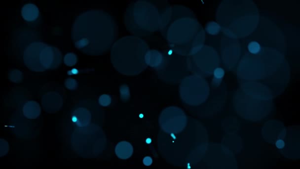 Onda Partículas Neón Azul Brillante Puntos Futuristas Onda Dinámica Cámara — Vídeos de Stock