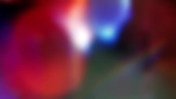 Цикл Абстрактний Барвистий Оптичний Світловий Фон Витоку Світла Накладання Екрану — стокове відео
