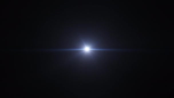 Abstract Loop Center White Blue Radial Star Optical Lens Flares — Vídeo de Stock