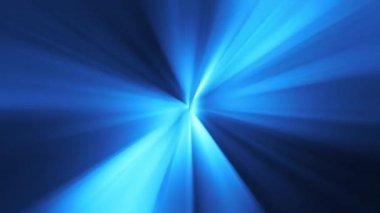 Soyut yaratıcı mavi ışık parlaklığı teknoloji ve iletişim arka planı için radyal yakınlaştırma. Mavi ışık hızı, hareket halindeki neon ışınları. Yıldızlarda hareket eden renkli bir patlama. Kusursuz lo
